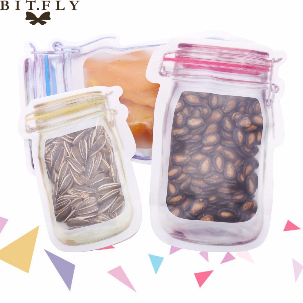 Clear Reclosable Valve Zipper Plastic Retail Packing Pack Bag Zip Lock Zip lock Bag cookies candy Grains Storage Package