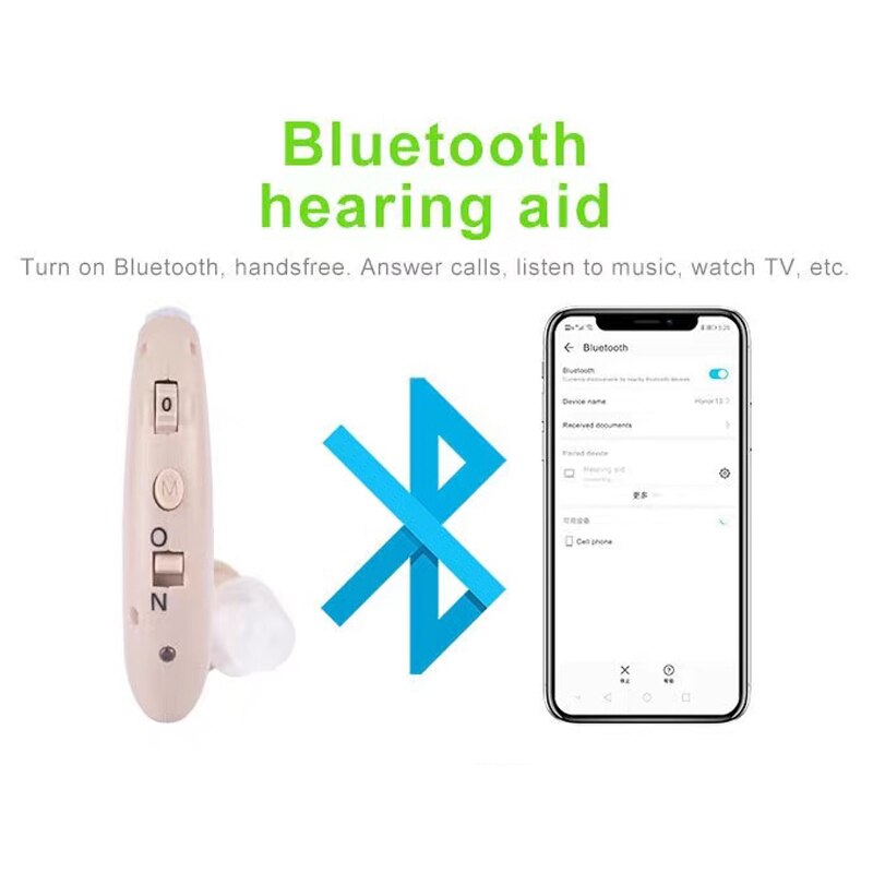 Dispositivo de sordera recargable para ancianos, amplificador Digital portátil, sonido inalámbrico para sordos, triangulación de envíos