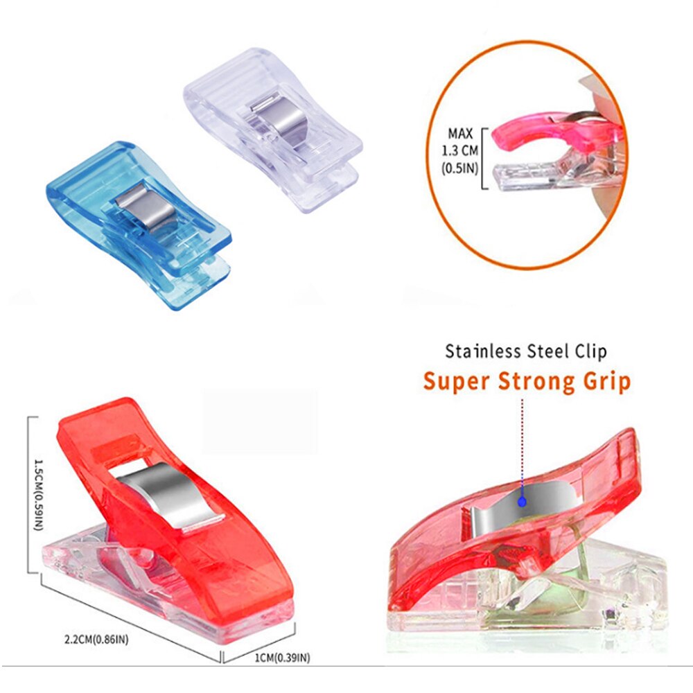 50/20/10Pcs Multicolor Kledingstuk Clip Patchwork Naaien Clip Plastic Klemmen Quilten Crafting Haken Breien Veiligheid Clip