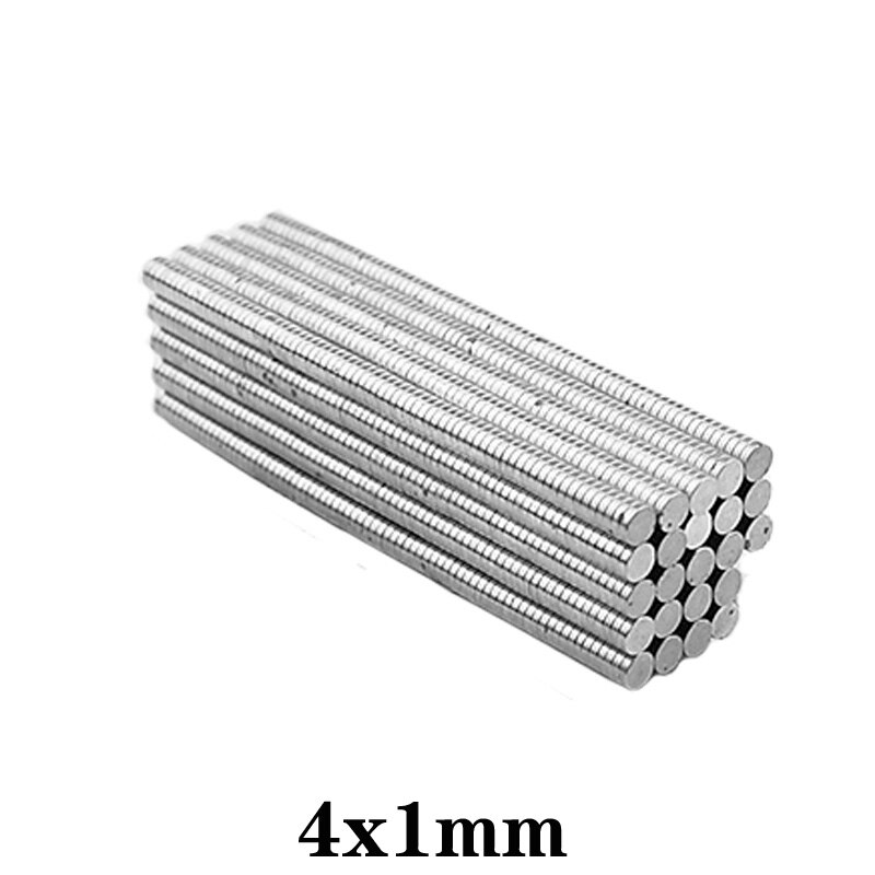 100 ~ 5000 pz 4x1mm mini piccoli magneti circolari 4mm x 1mm N35 magnete al neodimio forte diametro 4x1mm magneti permanenti NdFeB discoteca 4*1mm