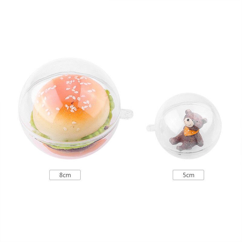 Brand Clear Best Plastic Craft Candy Ball Transparent Sphere Bauble Christmas Baubles Chocolate Candy packaging 5CM 8CM