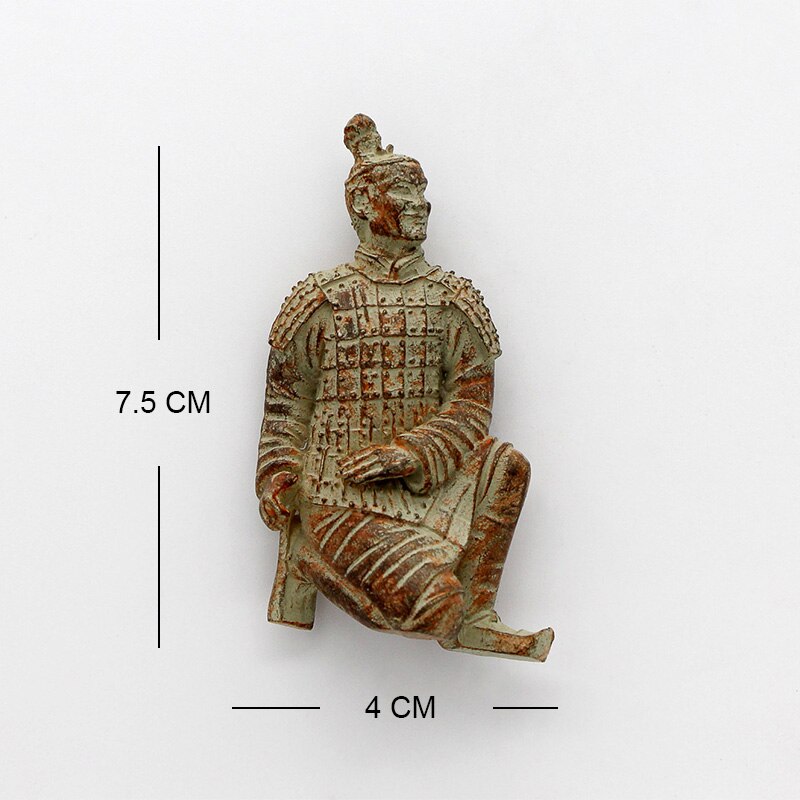 Terracotta warriors Qin Dynasty ancient China Souvenirs 3d fridge magnet Hufu souvenir collection Xi'an Shaanxi collection: Terra Cotta Warriors