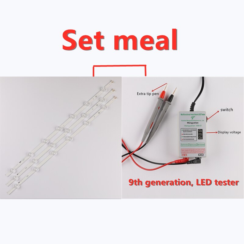 3 stk (2* a *6 lysdioder ,1* b *7 lysdioder) led baggrundsbelysning til  tv 32 ln 540 32 ln 550fd lg innotek pola 2.0 32 " a/b type pola 2.0