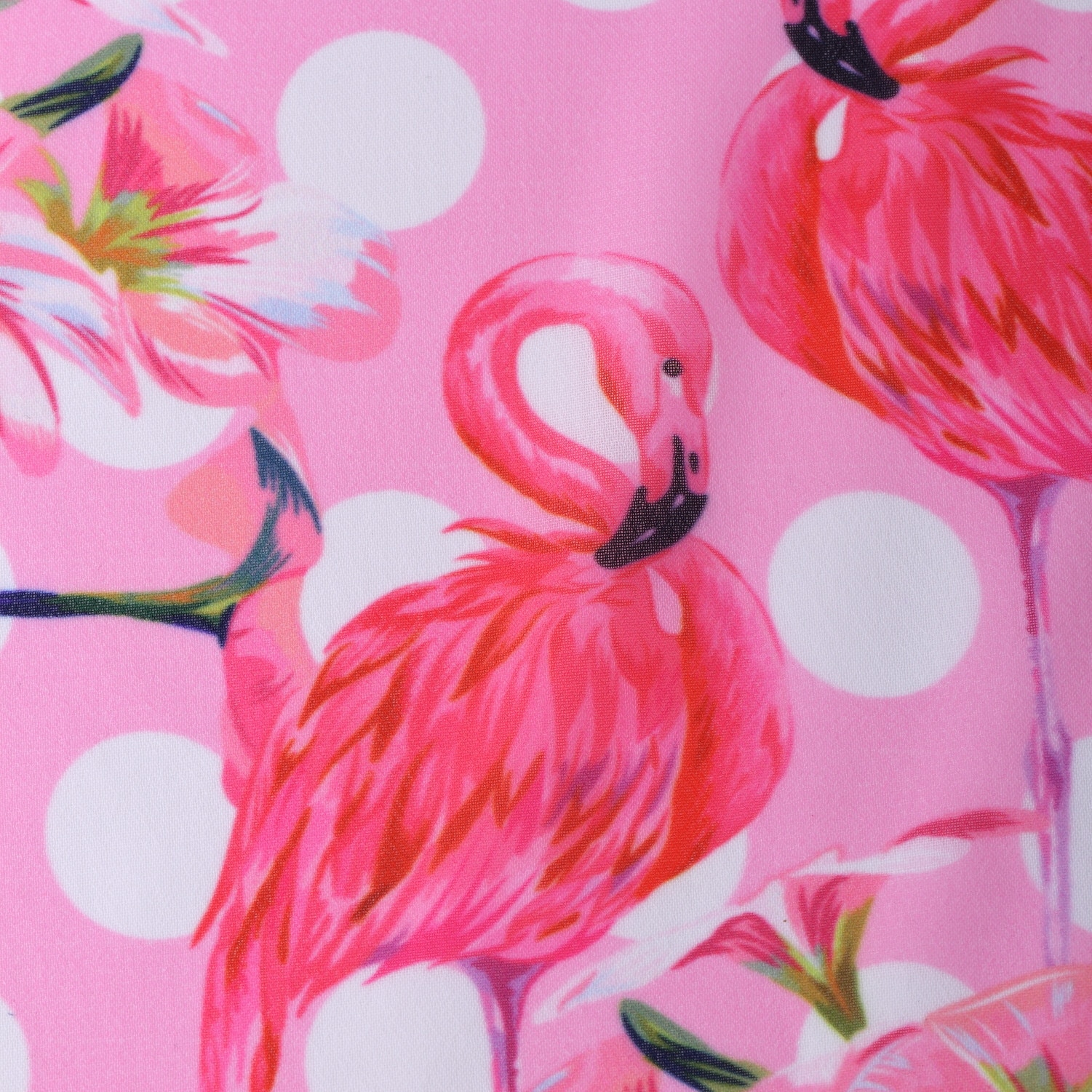 Leo & Lin Fenghua Flamingo Chiffon Europese Root Garen Luchtlaag Polyester Fiber Doek Digitale Afdrukken Stoffen 50Cm