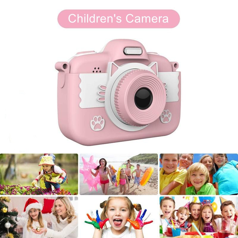 Leuke Foto Camera Voor Kinderen Speelgoed Voor Meisjes Jongens Kids Camera 3.0 "Touch Screen Dual Lens Mini Digitale Camera