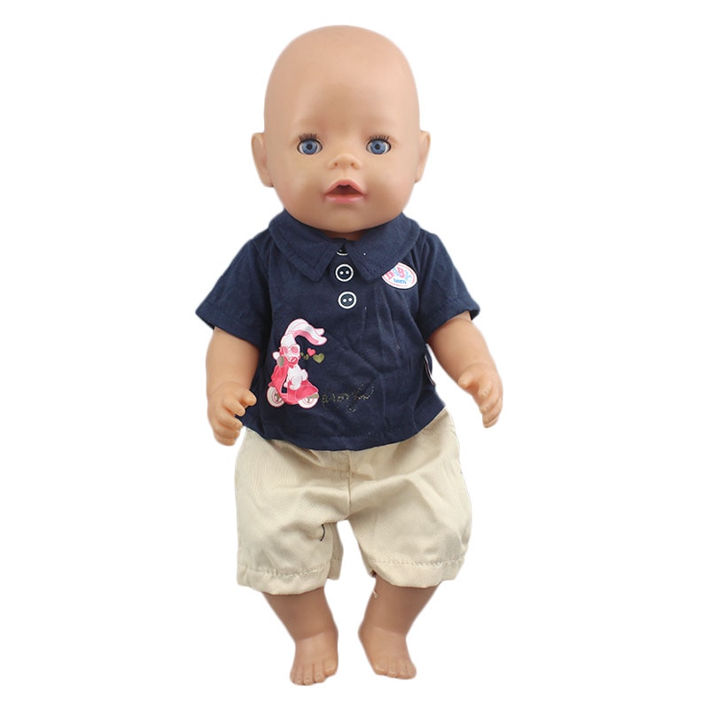Puku 17 tuuman vauvanukkelle 43cm vaatteita