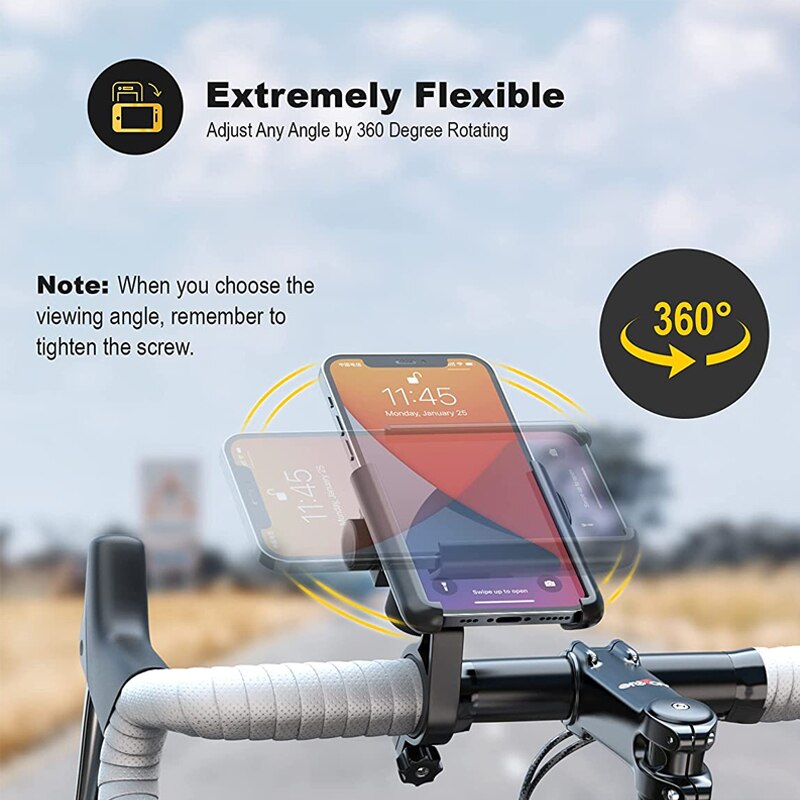 Fiets Telefoon Mount Moto Stuur Telefoon Houder Anti Shake Fiets Telefoon Klem Voor Racefiets/Mtb/Scooter Voor 3.5-7.0 ''Smartphone
