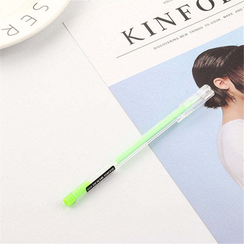 2 sztuk Highgloss pastelowy długopis ślub na urodziny i bociankowe impreza dobrodziejstw dzieci pamiątkowe prezenty kapsułka czarny papier długopis podpis: zielony