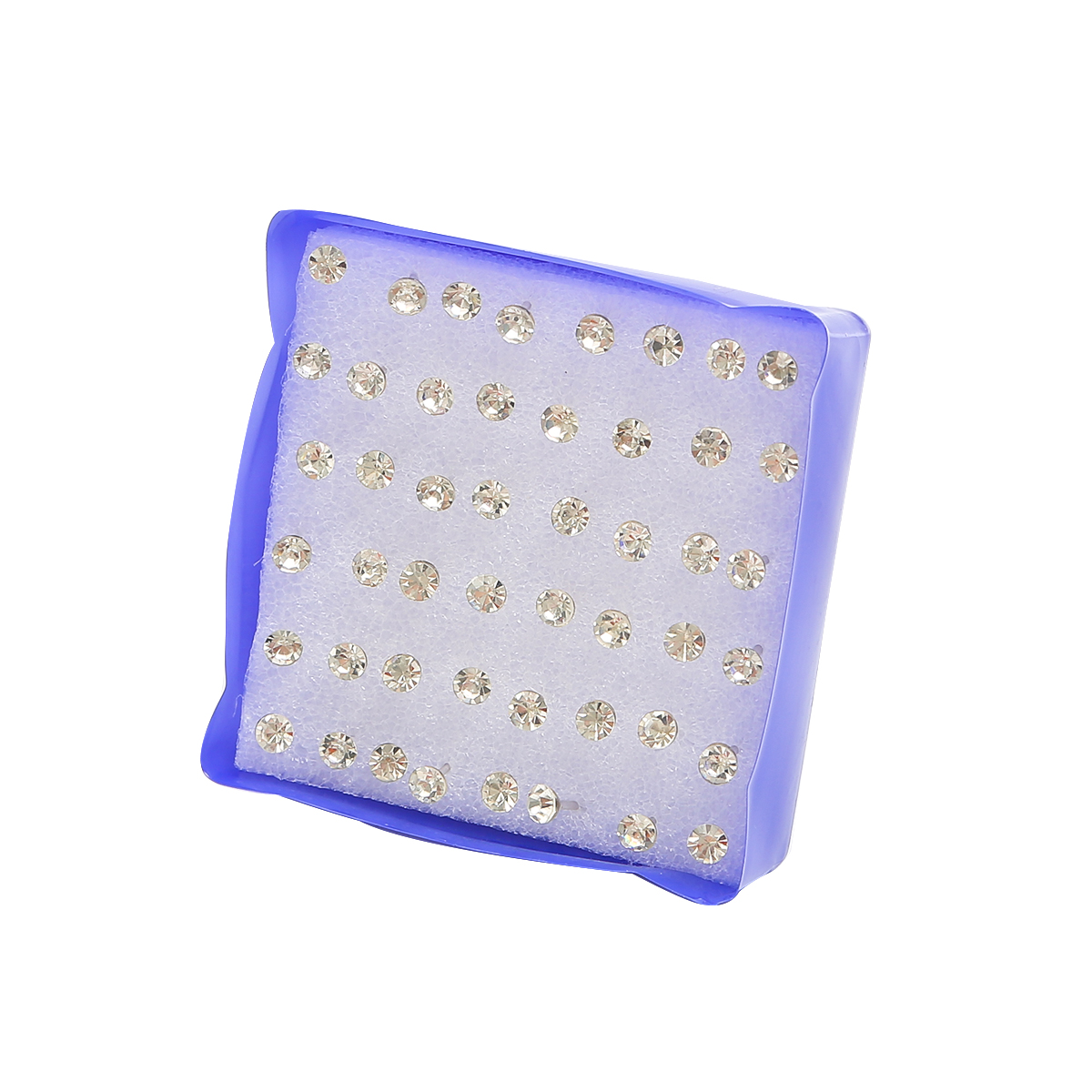 Juego de pendientes pequeños de perlas de cristal para mujer, aretes de diamantes de imitación, accesorios de joyería, bola, 2,5-6mm, 12 pares, 20 pares: Zinc negro plateado