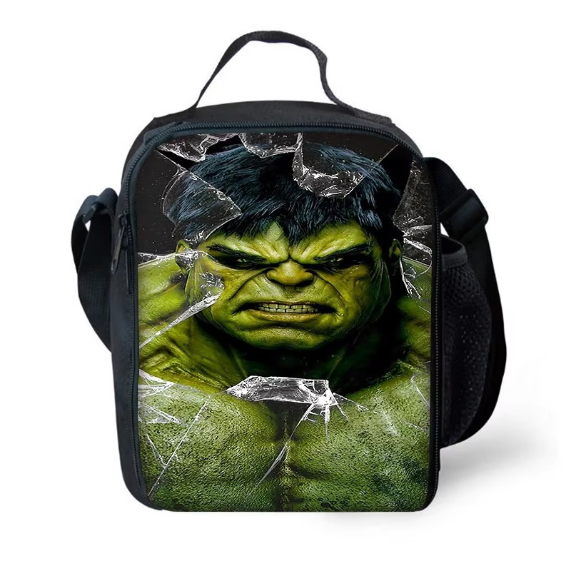 Mochila escolar para niños Marvels Super Heroes Hulks con bolsas para el almuerzo, bolsas para lápices, mochilas escolares para niños y niñas, el mejor
