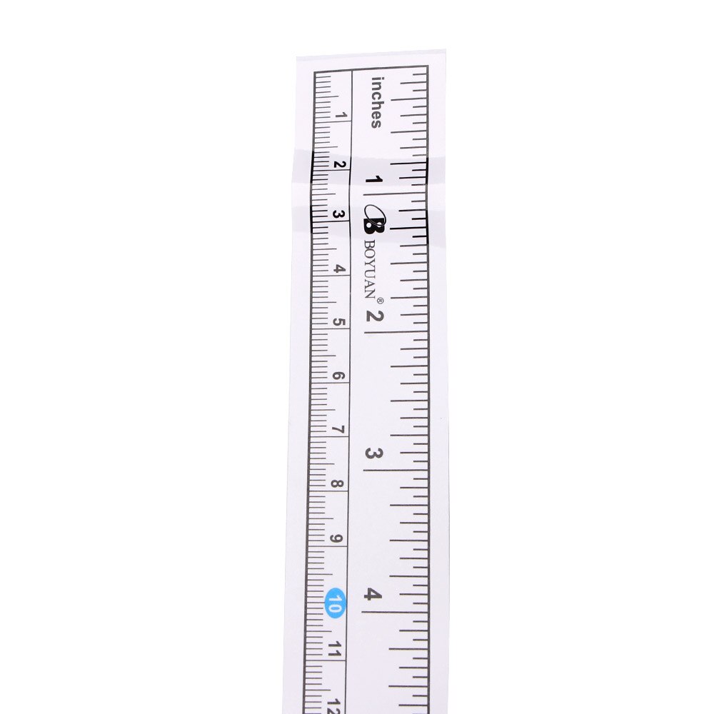 1pc självhäftande måttband metriska tum mäta tejp symaskin klistermärke verktyg papper linjal