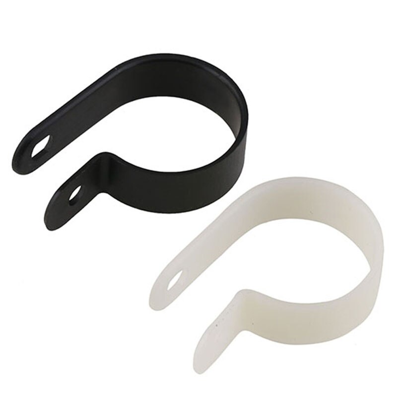 Nylon P Clips Black/white Plastic Clamps for Fixed Pipe Tube Wire Cable Hose Fasteners