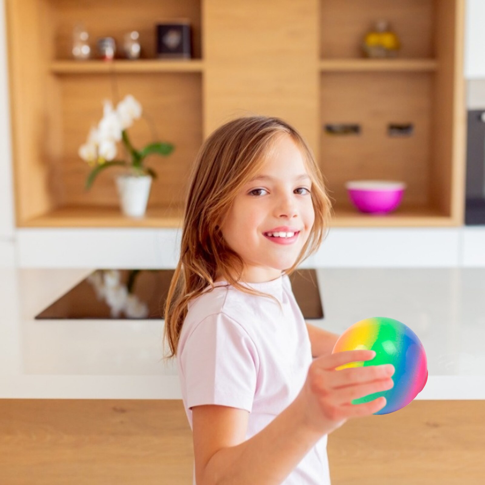 Regenbogen Farbe Anti betonen Reliever Bälle-Globuli betonen Bälle Druck Angst Linderung Spielzeug Sowohl Für freundlicher & Erwachsene