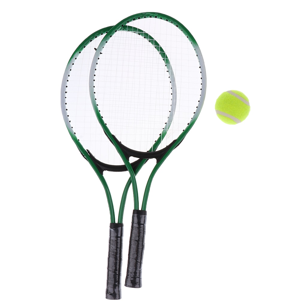 Adult Tennis Racket Set - 2x Tennis Rackets, 1x Racket Cover And