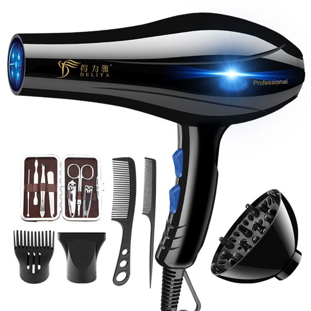 Hair Dryer Strong Wind Salon Dryer Air Brush&cold Air Wind Blower Dry Electric Hair Dryer 2000w Hair Dryers: Default Title