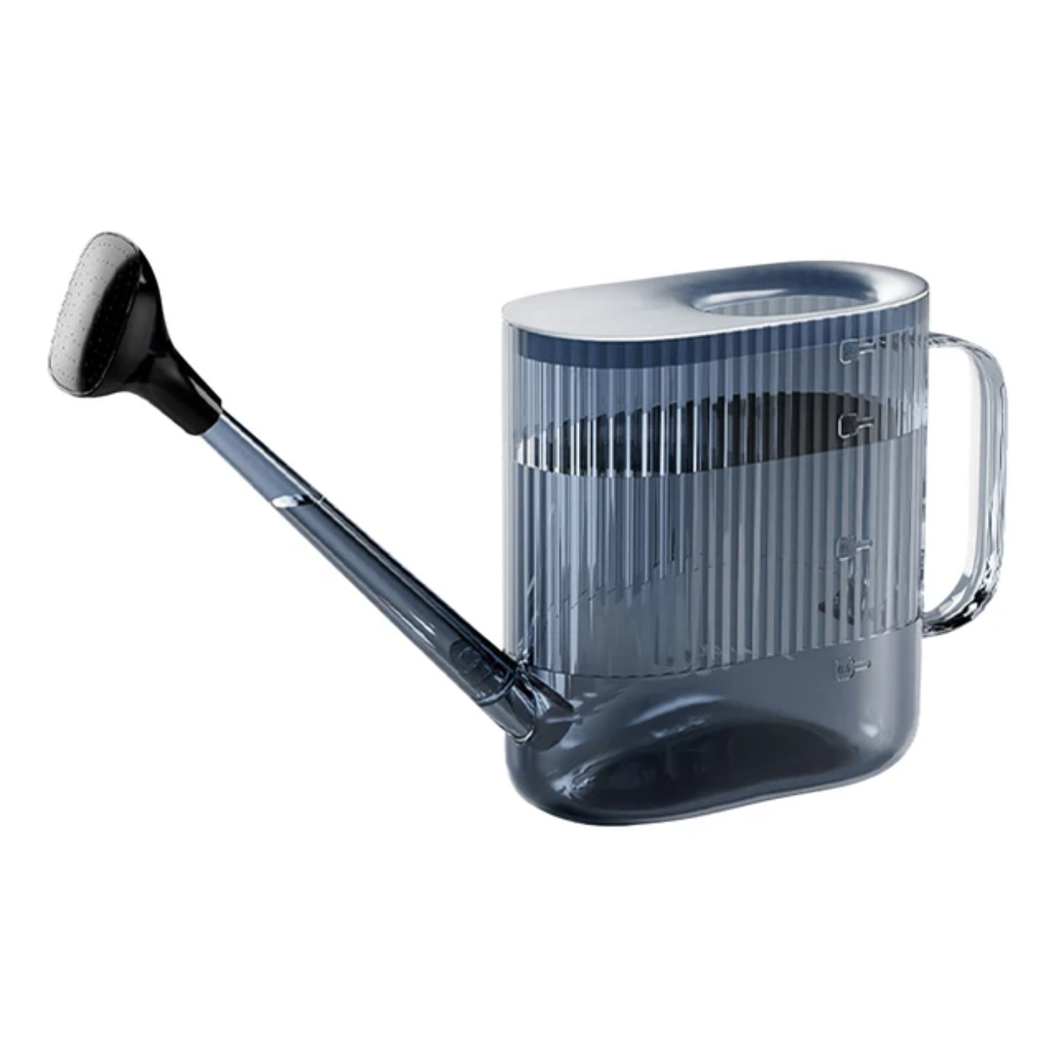 1800ML Garden Watering Can with Sprinkler Plastic Watering Can Modern Water Can Indoor and Outdoor Plants: Dark Grey