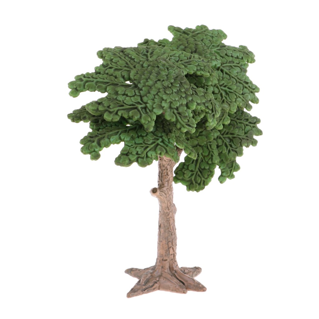 10cm -24cm Height Plastic Model Tree Garden Diorama Landscape Green Layout