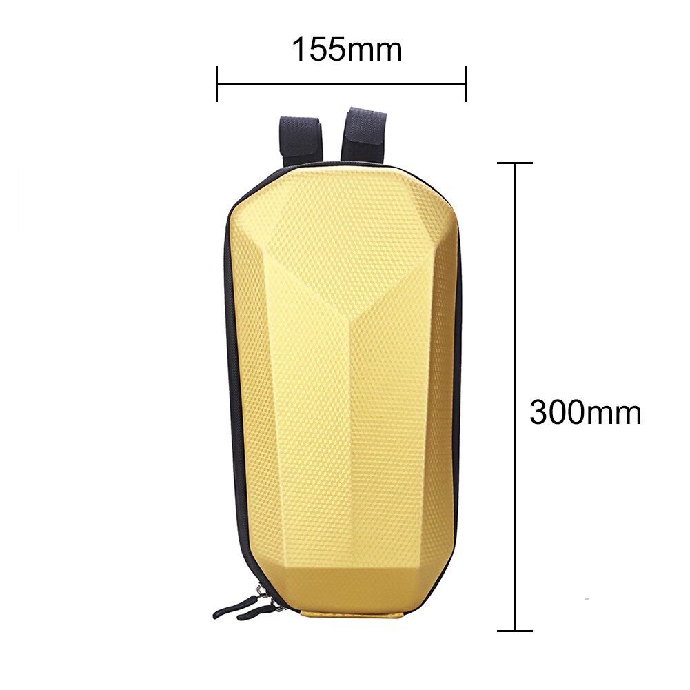 6L Electric Scooter Front Handlebar Hard Shell Bag EVA Rainproof Head Storage Hanging Package Organizer for M365 Kugoo M4: Gold