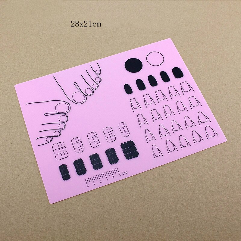 Washable Hand Rest for Exercise Nail Painting Pad DIY Soft Foldable Nail Art Silicone Mat Pad for Repose Main Pour Onglerie: NO.2