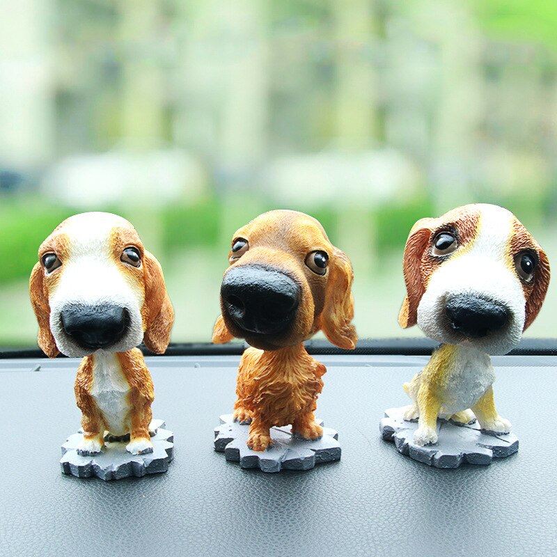 Model hars beroemde hond decoratie draaiende puppy hond decoratie auto huisdecoratie autodecoratie r -8806