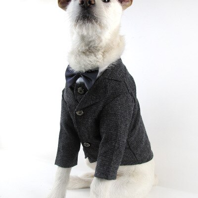 Handsome Dog Tuxedo French Bulldog Coat Pet Dog Costumes Pet Cat Clothing