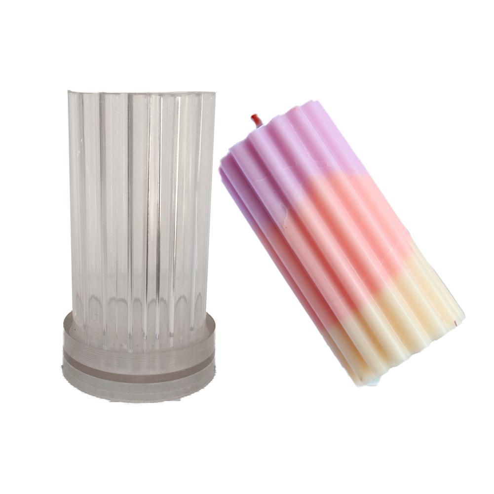 Candle Mold Silicone Mould DIY Handmade Crafts Candle Making Clay Resin Molds Aromatherapy Plastic Candle Mold Home Decoration