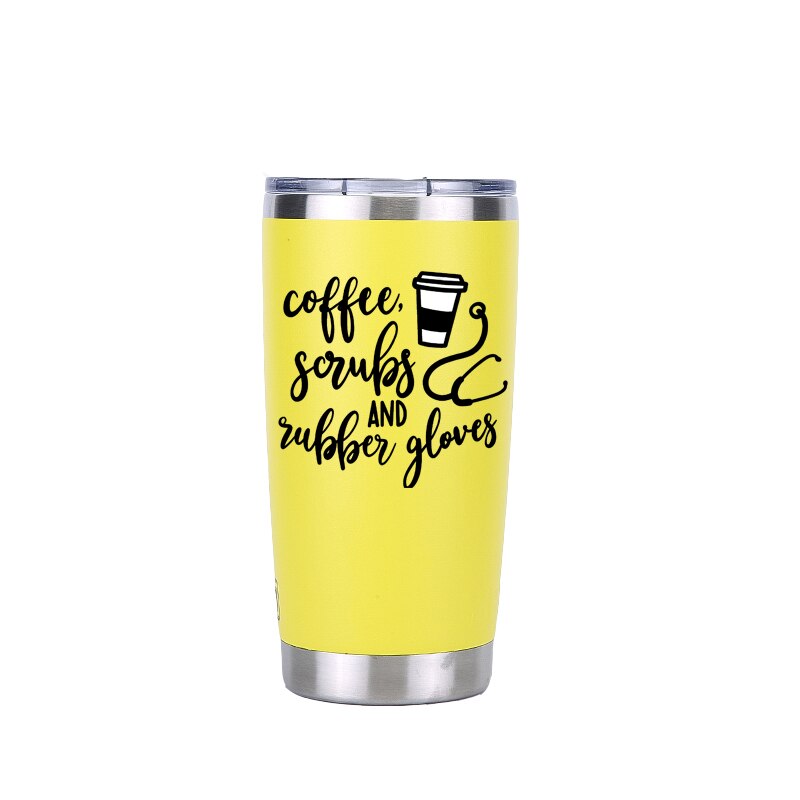 d'infirmière 30 oz gobelet voyage voiture bière tasse vide flacons isolés en acier inoxydable Thermos tasses à café