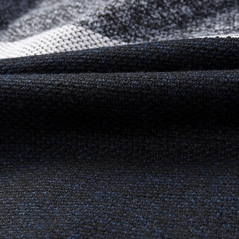 Men Patchwork Wool Cardigan Autumn Winter Sweater Jumper Men Winter Striped Pocket Knitted Outwear Coat Men Sweatercoats