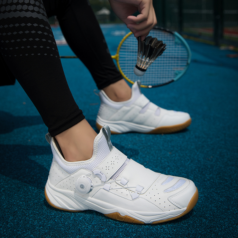 hommes et femmes Badminton sol dur extérieur doux pelouse antidérapant résistant à l'usure poignée lisse chaussures de sport