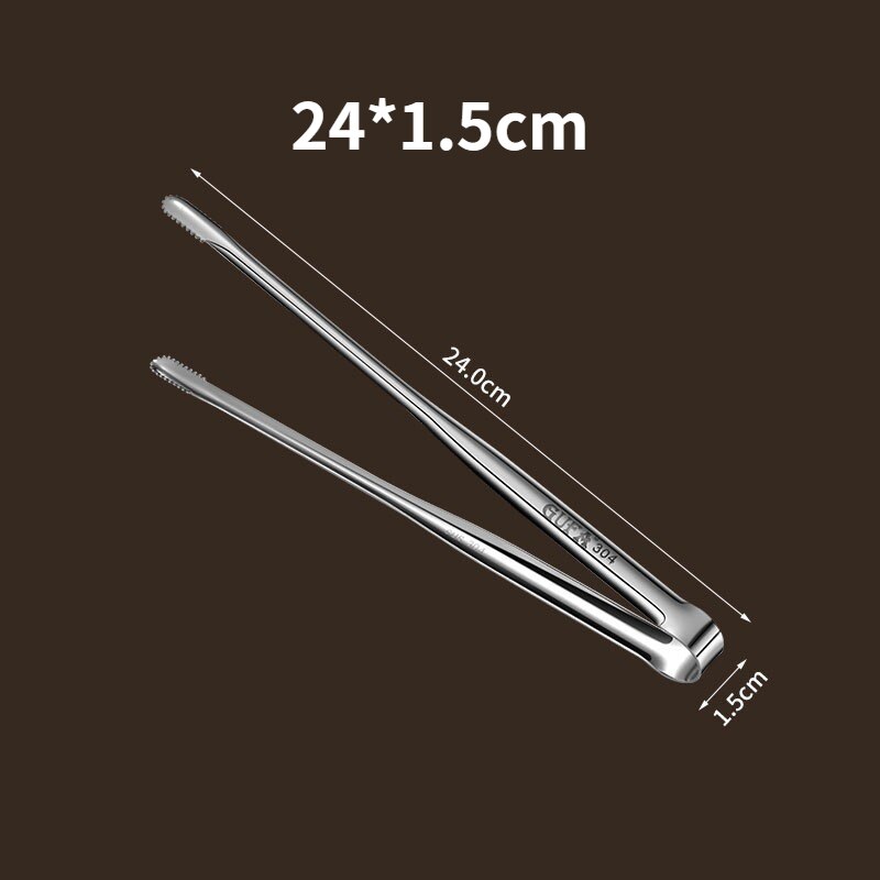 Extended Cook Party Buffet Clip Stainless Steel Barbecue Bread Tongs Food Steak Tongs Lengthened Barbecue Tongs Kitchen Gadgets: M