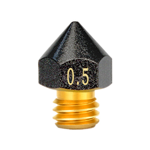 Buse revêtue de PTFE MK8, filetage M6 0.2/0.3/0.4/0.5/0.6/0.8/1.0mm pour buses d'imprimante 3D CR10 CR10S Ender-3, Filament 1.75mm: 2.2mm / Orange
