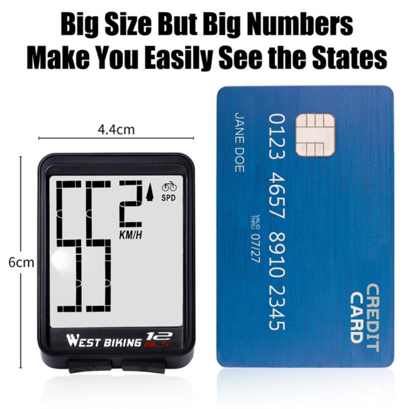 Multifunction Bike Computer Odometer Cycling Bicycle Computers Speedometer Wireless Waterproof Stopwatch Odometer Backlight GM