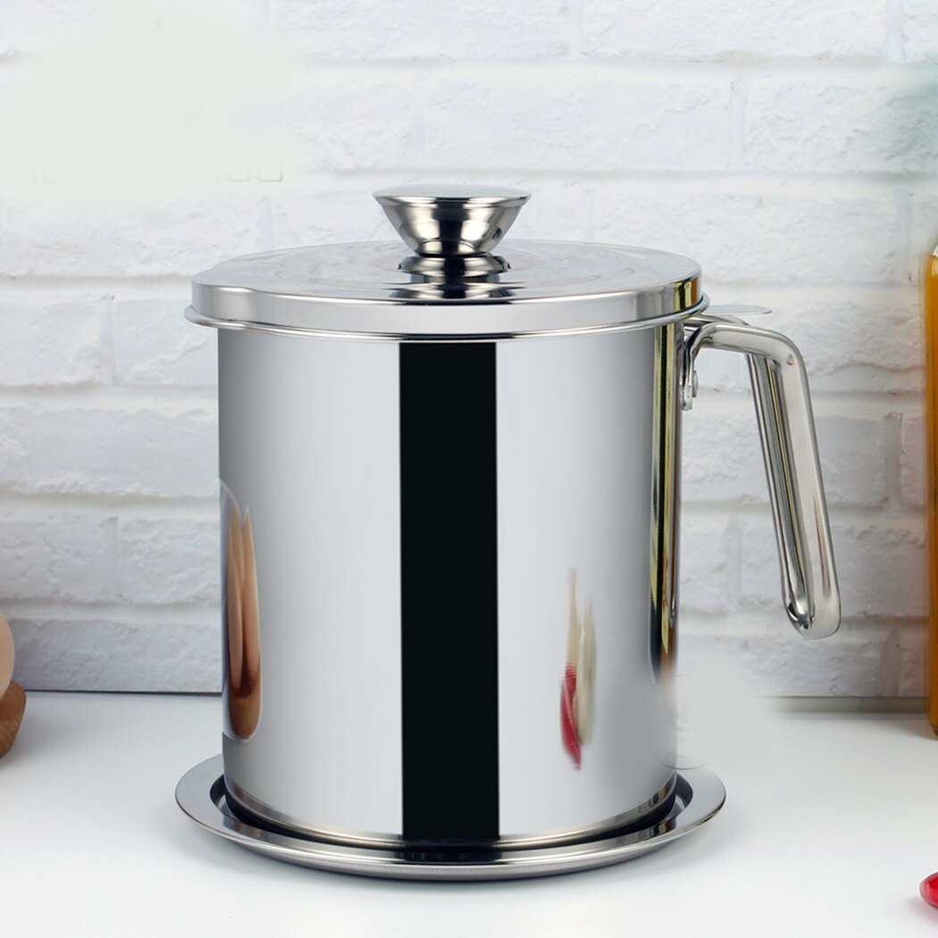 Séparateur de graisse multifonction, acier inoxydable 304, 1100ml, huile de sauce, soupe, filtre, passoire, bol, outils de cuisine
