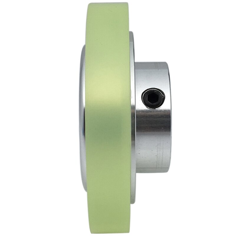 HEXEH 200mm Aluminum Polyurethane Encoder Wheel With Bracket - For Industrial Automation, DIY, Velocity & Position Measurement