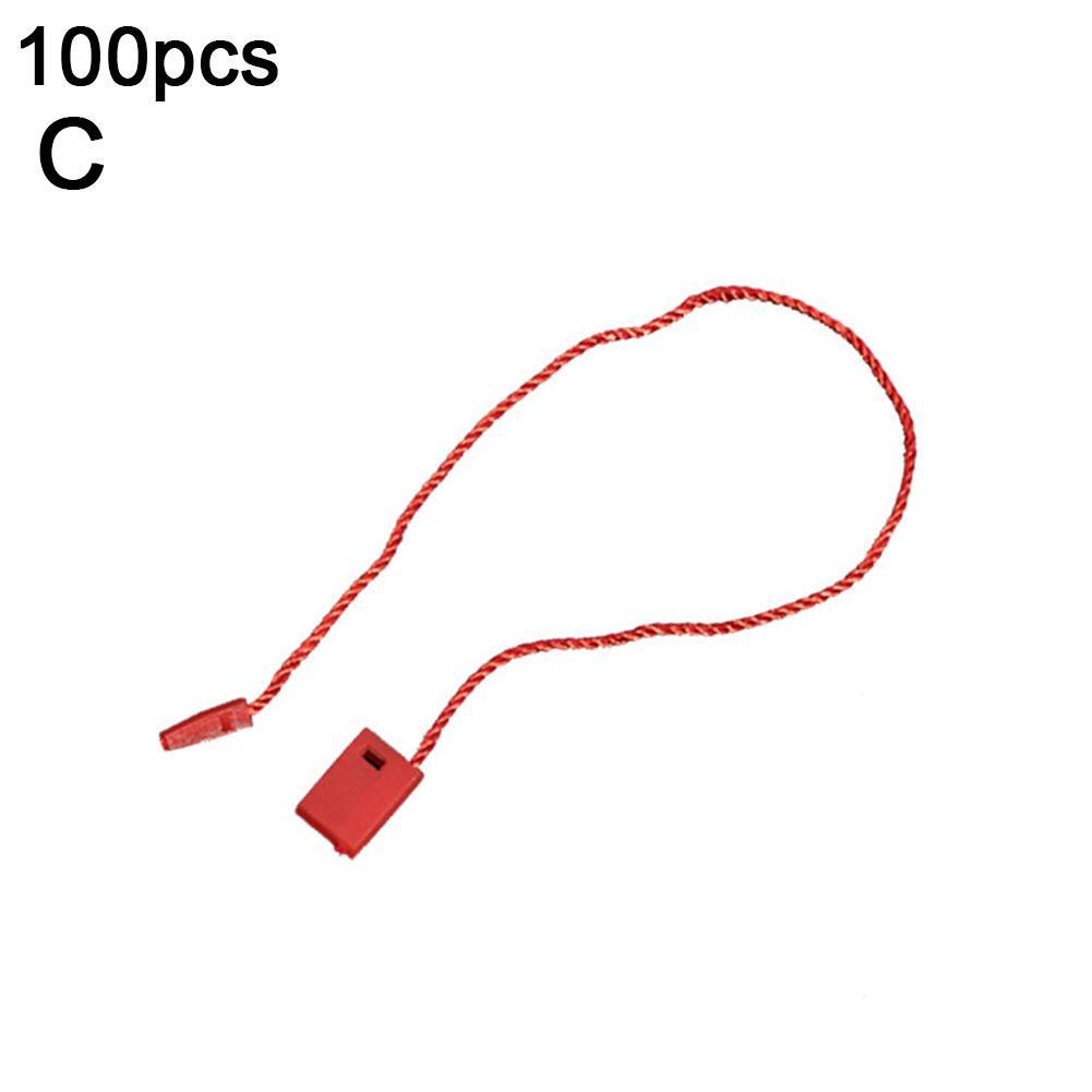 100Pcs Gesp Touw Plastic Sling Hang Tag Nylon String Haak Pin Zelfsluitende Fastener Etiket Loop Tie Lock holding Set Snap X6Z8