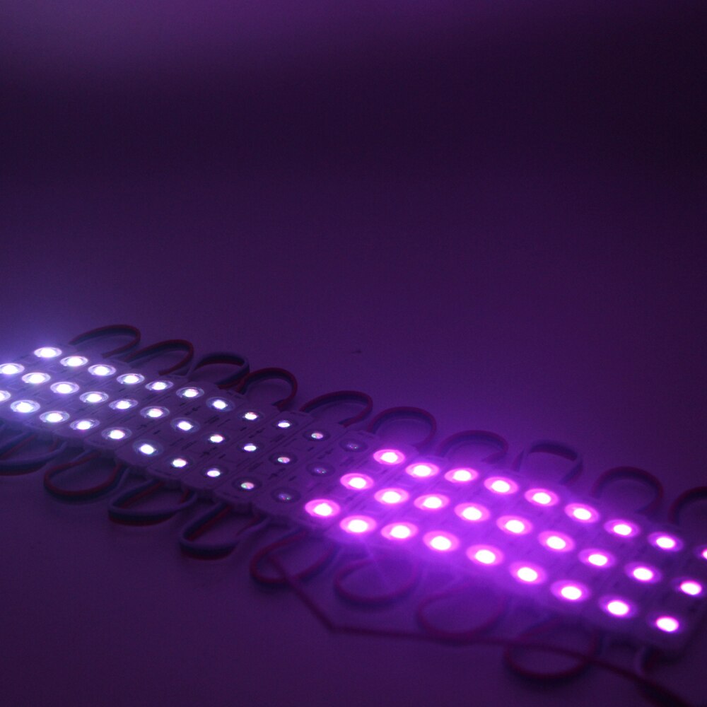 LED Module injection Neon Smart Pixel Addressable Programm RGB full Color Advertising Light WS2811 Samsung Chip RGB 12V 20pcs