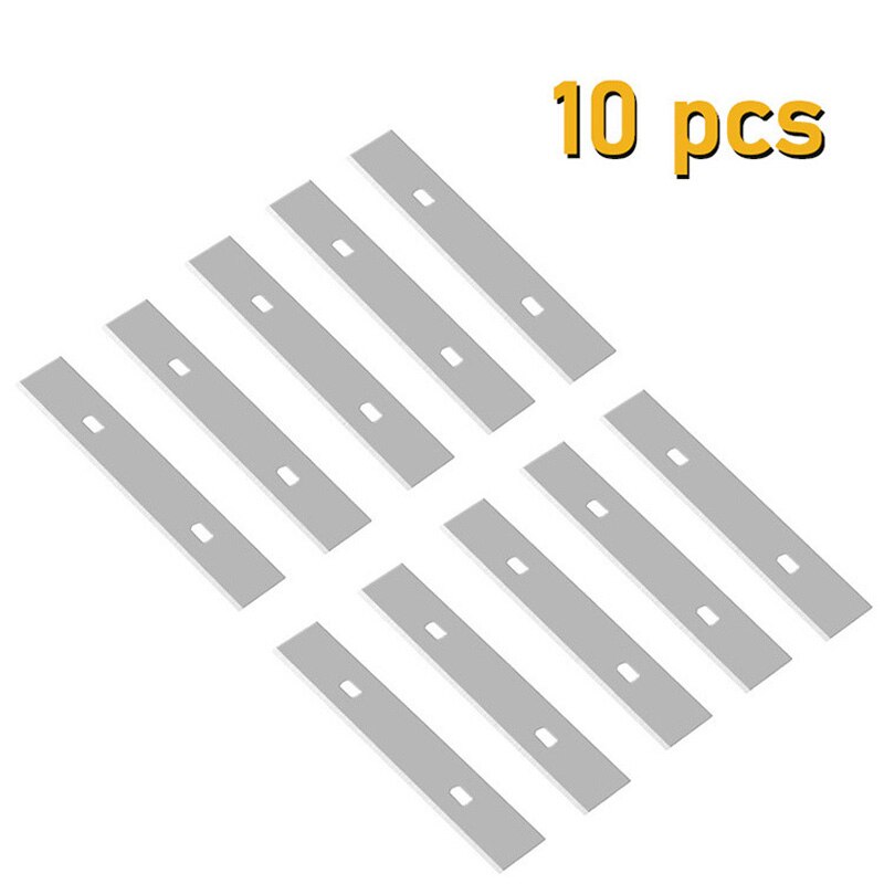 100 x 18mm skrabeblade udskiftning til væg glas gulv tapet skraber stål skarpere slidstærkt rengøringsværktøj