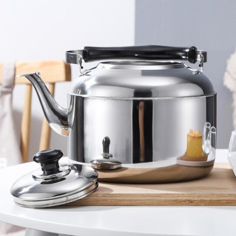 Roestvrijstalen Ketel Fluitketel Waterkoker Koffie Keuken Kookplaat Inductie Voor Thuis Keuken Camping Picknick 4L 5L 6L 6.5L