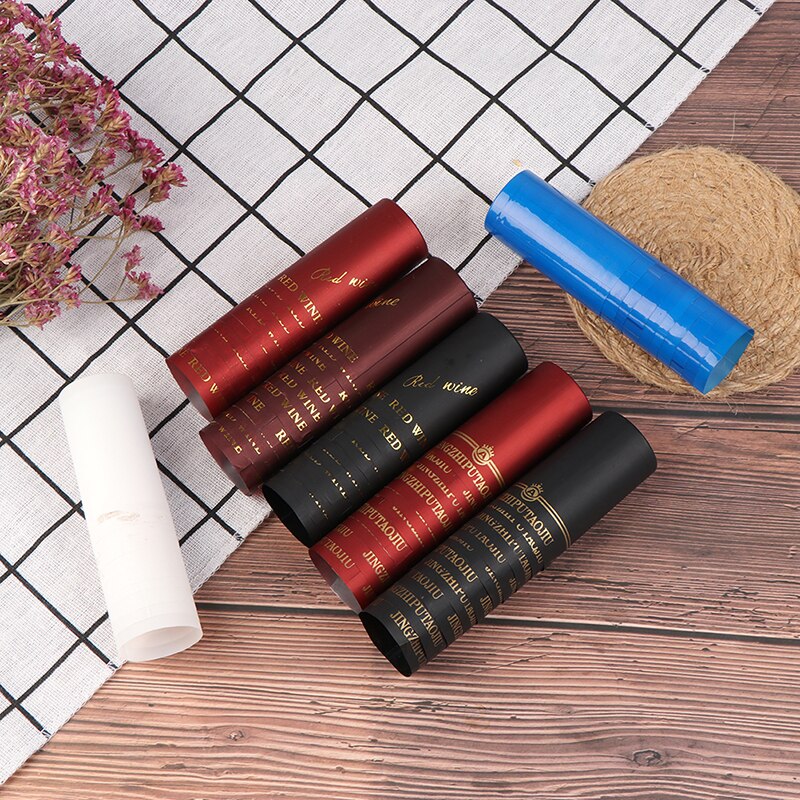 Tapón termorretráctil de PVC, accesorios para Bar, suministros para , elaboración casera, tapa de sellado para botella de vino, 10 unids/lote