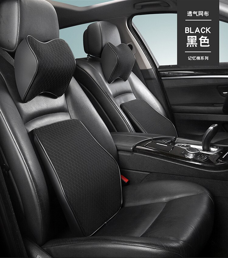 Appui-tête de voiture siège de voiture coussin arrière oreiller voiture cou oreiller coton cou oreiller voiture oreiller taille par mémoire