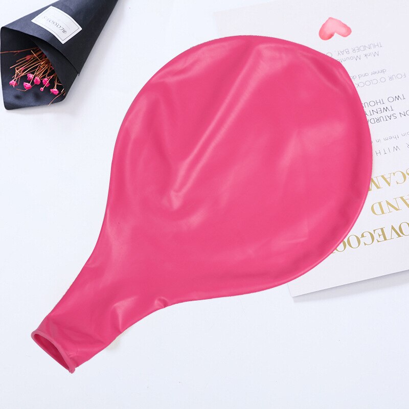1 Pcs 36 Inch Kleurrijke Grote Latex Ballonnen Helium Inflable Blow Up Giant Ballon Bruiloft Verjaardag Ballon Decoratie: Rose red
