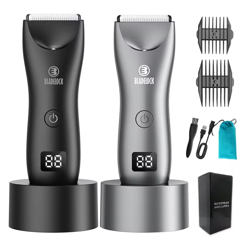 Depiladora púbica íntima para hombres, recortadora de ingle eléctrica, afeitadora masculina para áreas sensibles, maquinilla de afeitar de seguridad impermeable, vello corporal