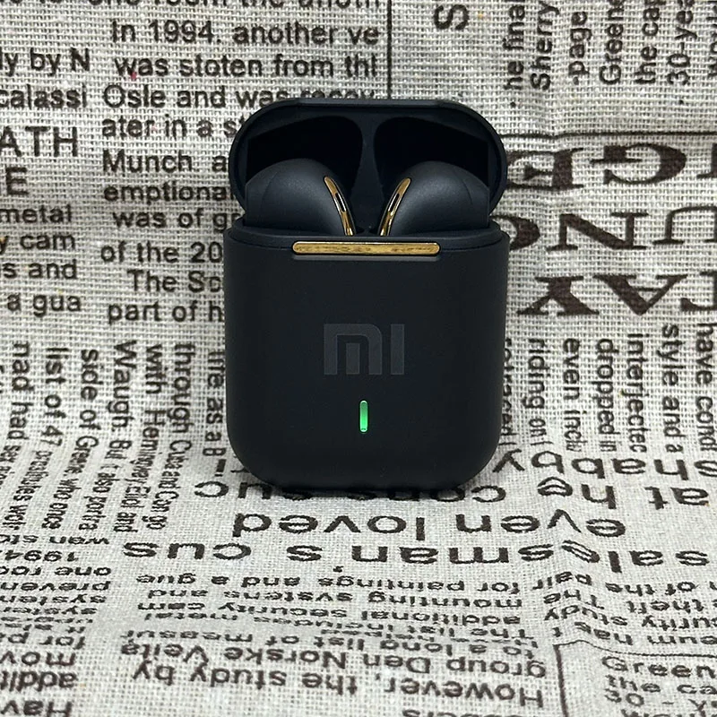 Xiaomi  j18 bluetooth-øretelefoner i øret hifi stereomikrofon bluetooth-berøringsvanntette støyreduserende øretelefoner: Svart
