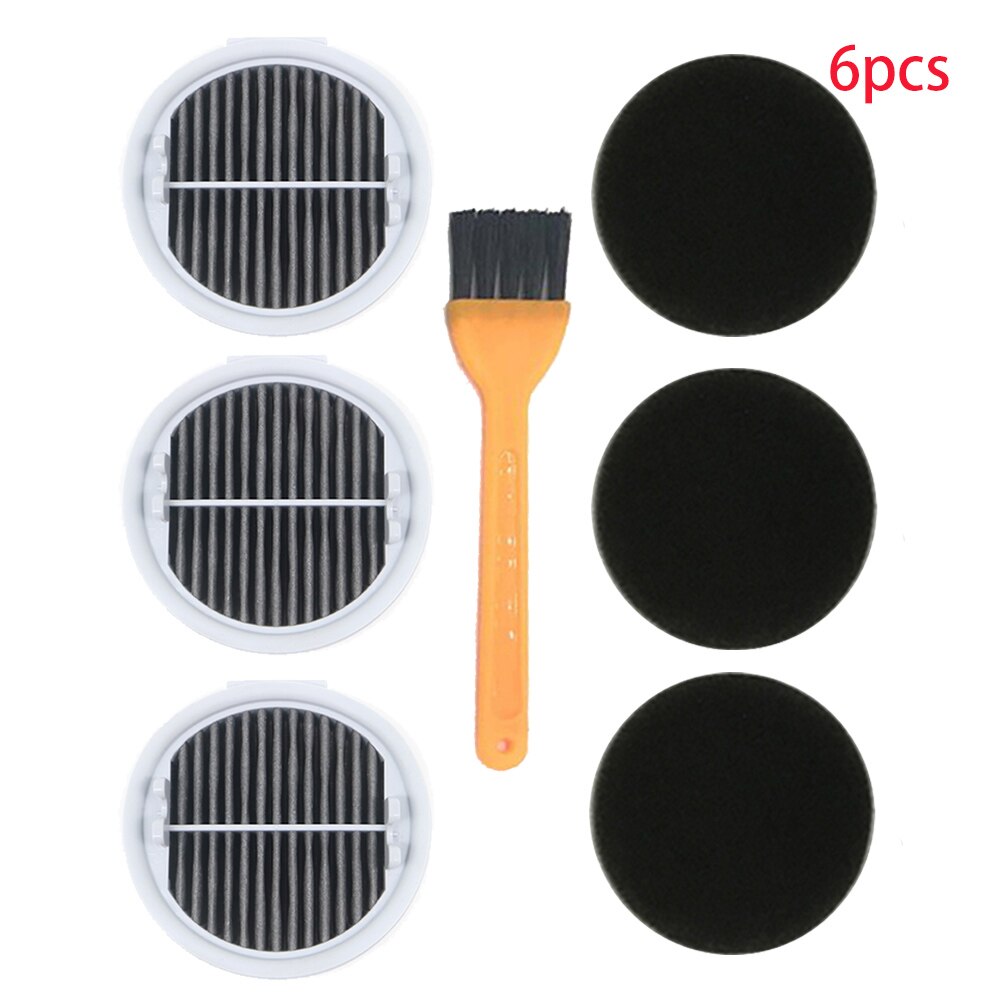 4 stk hepa filter til xiaomi roidmi wireless  f8 smart håndholdt støvsuger udskiftning effektiv hepa filtre dele xcqlx 01r: Blomme