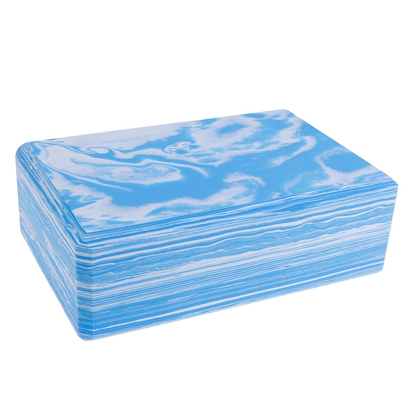 Hoge dichtheid eva camouflage yoga baksteen antislip anti-stress oefening fitness yoga blok pilates beginner 23cm * 15cm * 7.5cm: Blauw