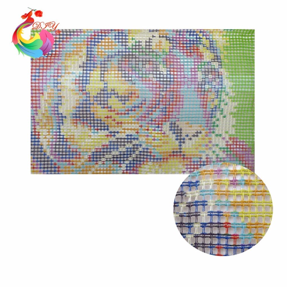 Kit de tapis à crochet pour broderie, broderie artisanale, points de croix, papillon