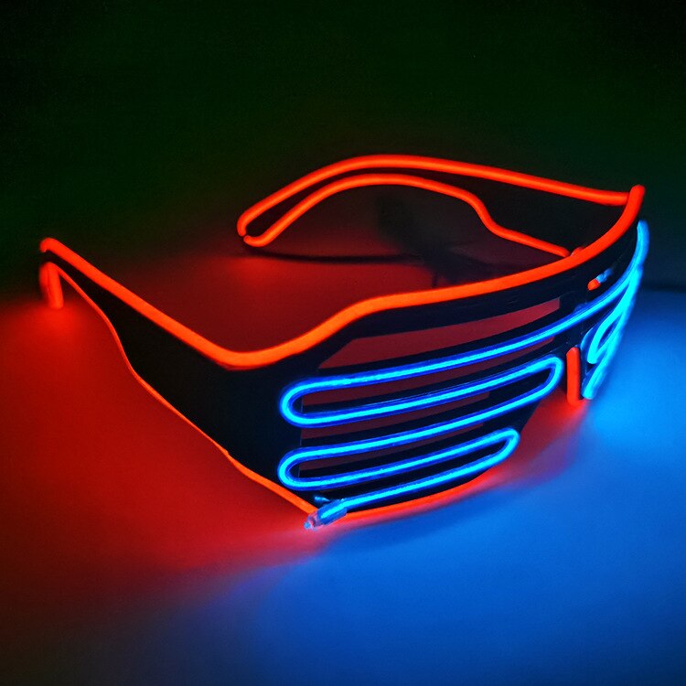 LED Luminous Glasses Halloween Glowing Neon Christmas Party Bril Flashing Light Glow Sunglasses Glass Festival Supplies Costumes