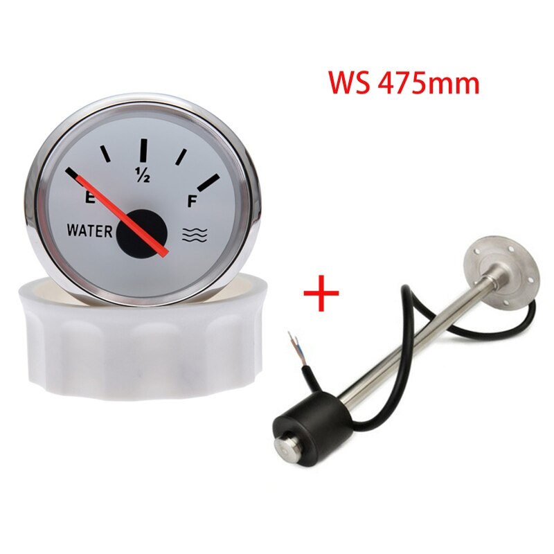 Fuel Level Guage Electric Water Level Sensor Water Tank Level Gauge 5 Backlit 9-32V 3 Sensor Signal M5 Holes Screws Kit E8BC