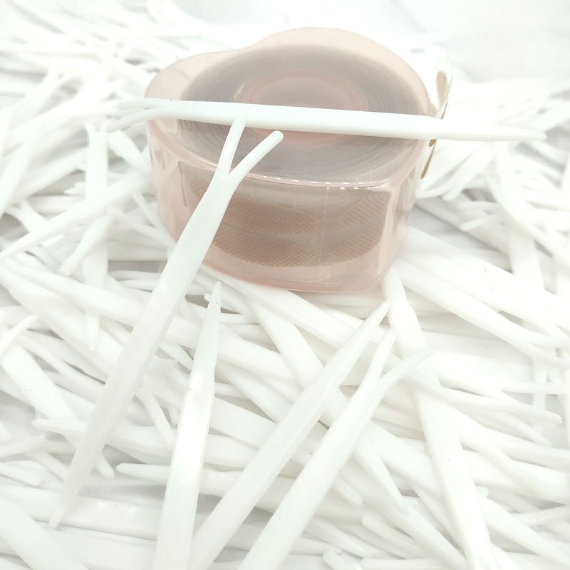 1 Vel Grote Ogen Make Up Ooglid Sticker Dubbele Vouw Zelfklevende Ooglid Tape Stickers S/L Make Clear beige Onzichtbare Tool L2: Random 1pcs