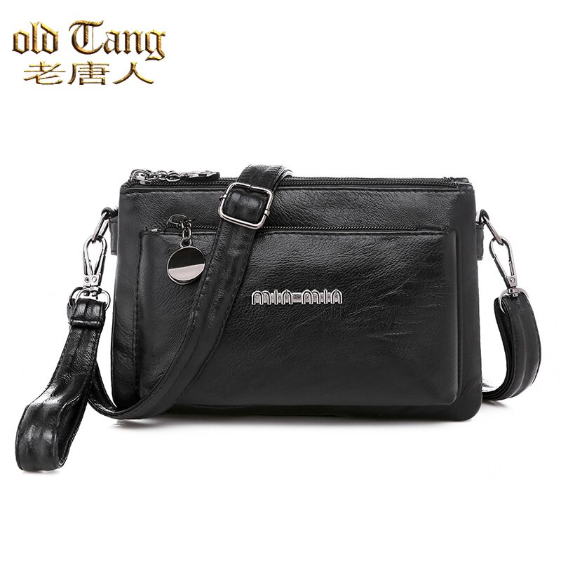 Oude tang casual schoudertassen voor vrouwen multi-pocket rits tas luxe handtassen vrouwen crossbody tassen